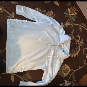 PINK blue quarter zip